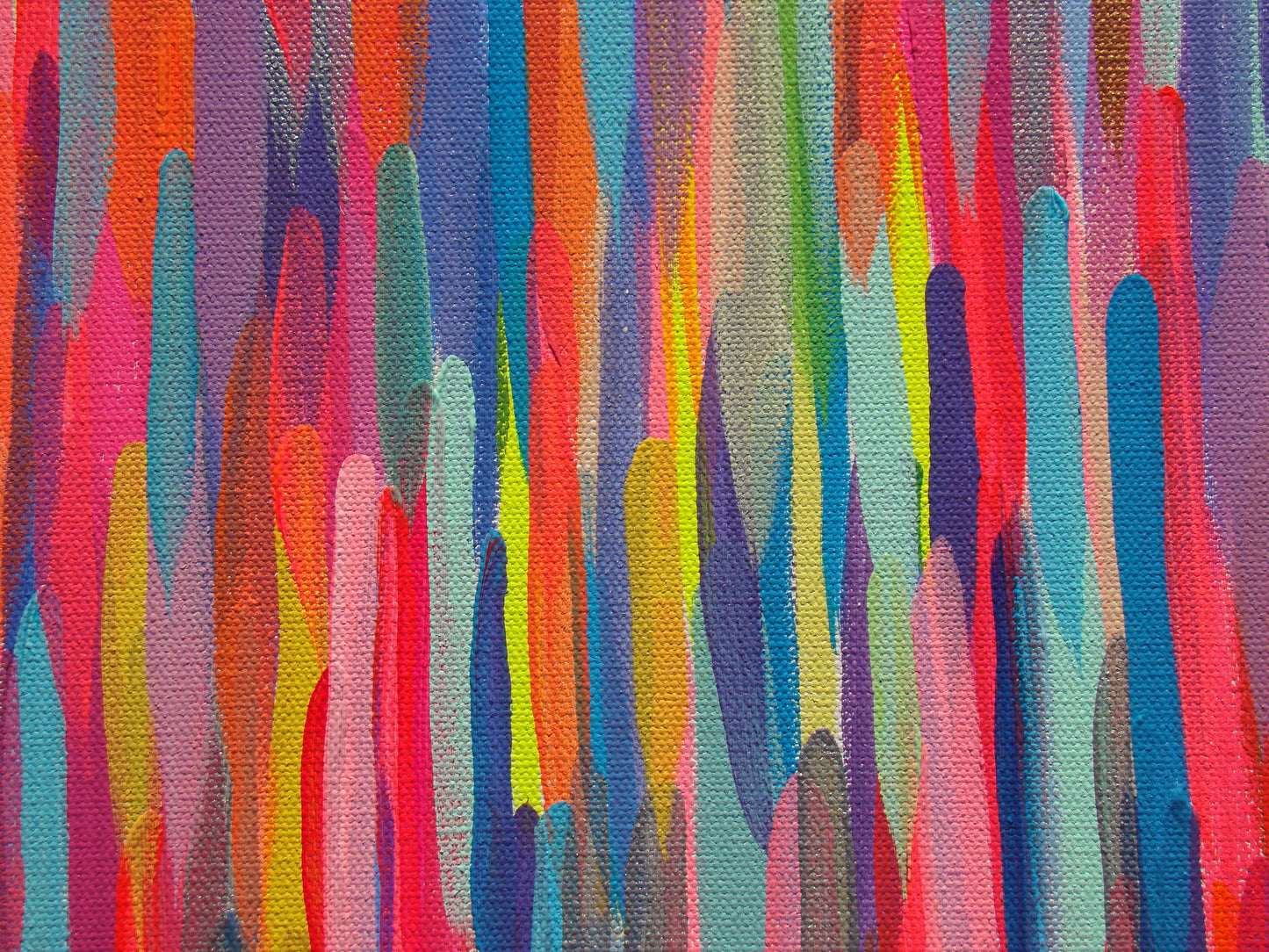 Rainbow Raindrops Original Painting | Fresh Collection