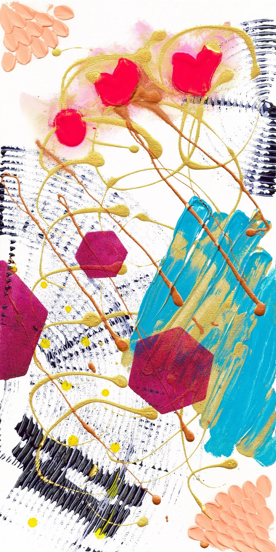 Threes Giclee Art Print | Expressionist Series