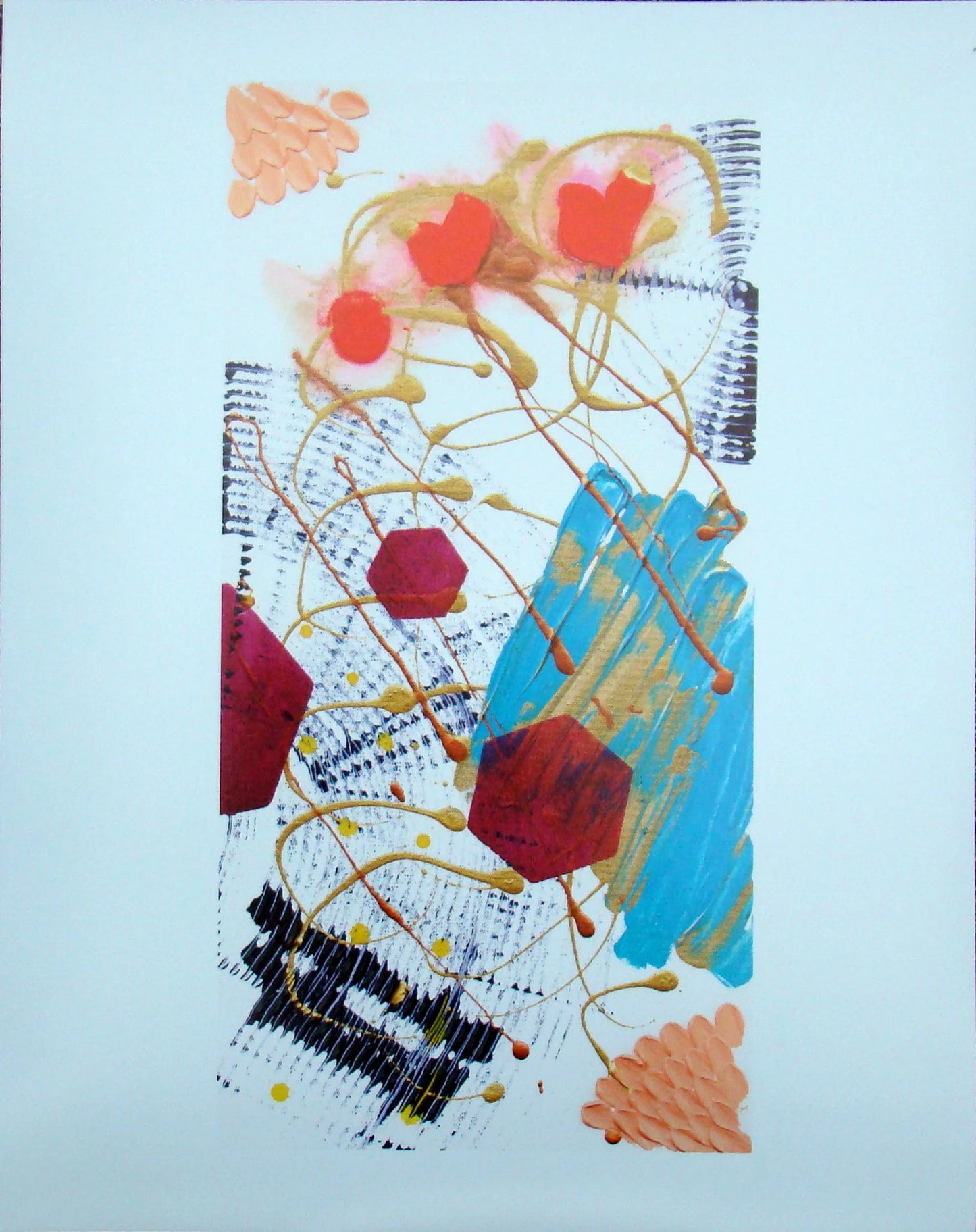 Threes Giclee Art Print | Expressionist Series