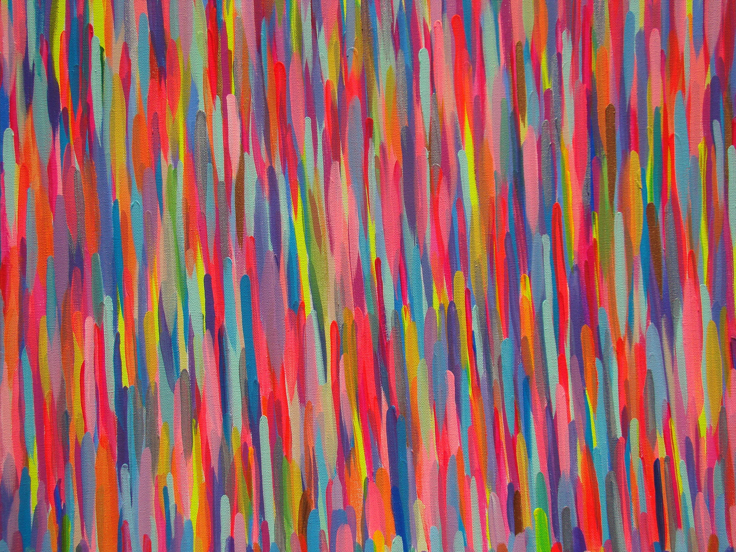 Rainbow Raindrops Original Painting | Fresh Collection